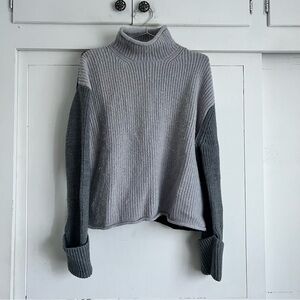 Victoria Beckham Colorblock Turtleneck Sweater